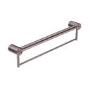 MECCA CARE BRUSHED BRONZE 32MM GRAB RAIL WITH TOWEL HOLDER 600MM