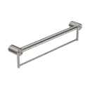 MECCA CARE BRUSHED NICKEL 32MM GRAB RAIL WITH TOWEL HOLDER 900MM