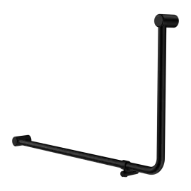 MECCA CARE 32MM DDA 90 DEGREE BENT TUBE GRAB RAIL 600X1000MM MATTE BLACK 