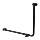 MECCA CARE 32MM DDA 90 DEGREE BENT TUBE GRAB RAIL 600X1000MM MATTE BLACK 