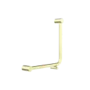 MECCA CARE BRUSHED GOLD 32MM AMBULANT 90 DEGREE BENT TUBE GRAB RAIL 450X450MM