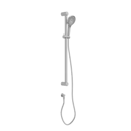 MECCA CARE 32MM GRAB RAIL AND ADJUSTABLE SHOWER RAIL SET 900MM GUN METAL 