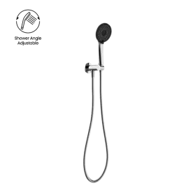 PROJECT ROUND SHOWER ON BRACKET 4 STAR RATING CHROME 