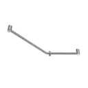 MECCA CARE CHROME 32MM AMBULANT 45 DEGREE BENT TUBE GRAB RAIL 450X650MM