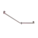 MECCA CARE BRUSHED BRONZE 32MM AMBULANT 45 DEGREE BENT TUBE GRAB RAIL 450X650MM