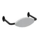 MECCA MATTE BLACK CARE DDA TOILET BACKREST