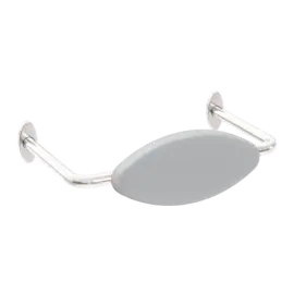 MECCA BRUSHED NICKEL CARE DDA TOILET BACKREST