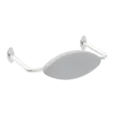 MECCA BRUSHED NICKEL CARE DDA TOILET BACKREST