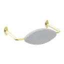 MECCA BRUSHED GOLD CARE DDA TOILET BACKREST