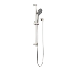 ROUND METAL BRUSHED NICKEL PROJECT SHOWER RAIL 4 STAR RATING