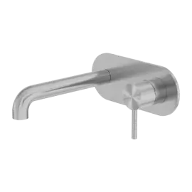 ZEN SS316L WALL BASIN/BATH MIXER 230MM SPOUT GRAPHITE 