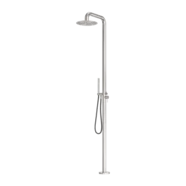 ZEN SS316L OUTDOOR FREESTANDING SHOWER COLUMN BRUSHED NICKEL 