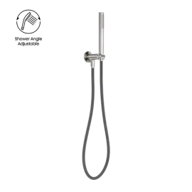 ZEN SS316L SHOWER ON BRACKET WITH OUTDOOR SHOWER HOSE BRUSHED NICKEL 