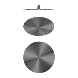 ZEN SS316L GRAPHITE 300MM ROUND SHOWER HEAD