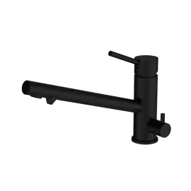 DOLCE MATTE BLACK THREE-WAY KITCHEN MIXER