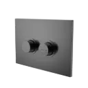 RAISED DISABLED GUN METAL CARE PNEUMATIC FLUSH BUTTONS PLATE DDA COMPLIANT