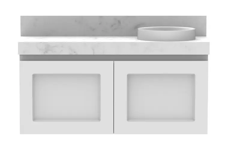 London Mini 900 WH Gloss Basin CS 