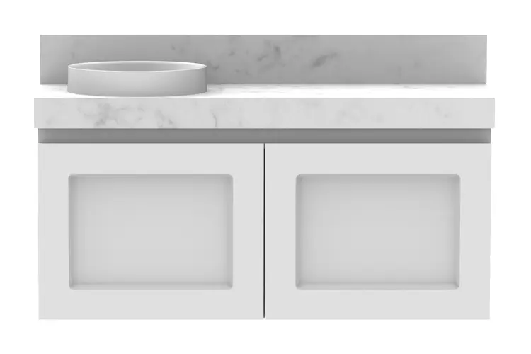 London Mini 900 WH Matte Basin CS 