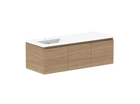 Glacier Caesarstone finish Lite Dor&Drw Slim 1200 WH L CS 