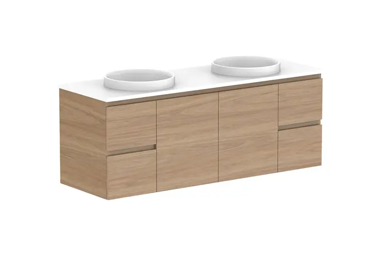 Glacier Pro Dor&Drw Twin 1500 WH D CS (Caesarstone Finish)