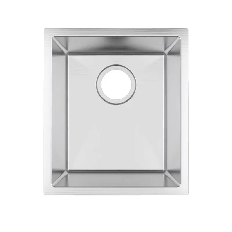 Chrome Stainless Steel Single Bowl Kitchen Sink 380x440x200mm