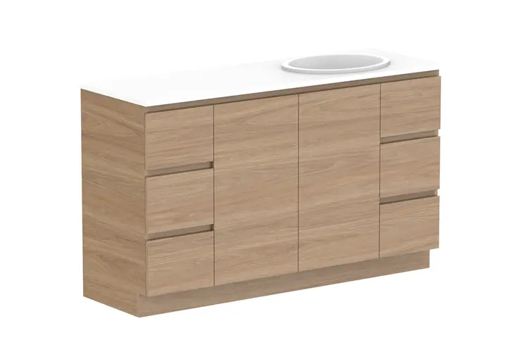 Glacier Pro Dor&Drw Trio 1500 With Kickboard R CS (CAESARSTONE FINISH) 