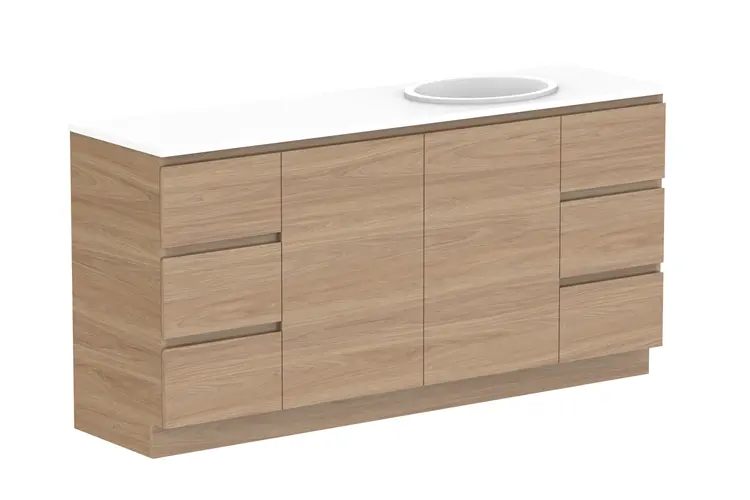 Glacier Pro Dor&Drw Trio 1800 WITH KICKBOARD R CS (CAESARSTONE FINISH) 