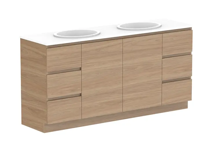 Glacier Pro Dor&Drw Trio 1800 WITH KICKBOARD D CS (CAESARSTONE FINISH) 