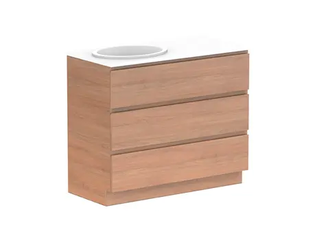 Glacier Caesarstone finish Lite All Drw Trio 1050 WK L CS 