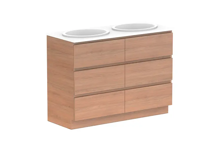 Glacier Lite All Drw Trio 1200 With Kickboard D CM (Marble Top)