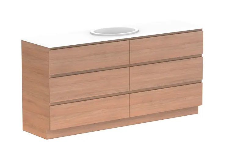 Glacier Lite All Drw Trio 1800 With Kickboard C CM (Marble Top)