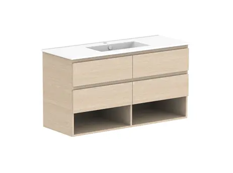 Glacier Customizable Premium Lite Shelf Twin 1200 WH C CP 