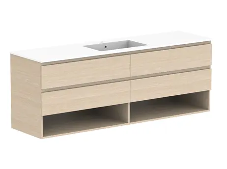 Glacier Durable finish Lite Shelf Twin 1800 WH C DU 