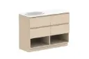 Glacier Lite Shelf Twin 1200 With Kickboard Left Bowl - CE