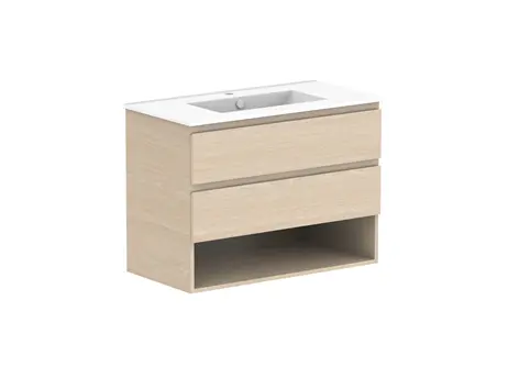 Glacier Marble Top Pro Shelf Twin 900 WH C CM 