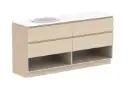 Glacier Lite Shelf Twin 1800 With Kickboard Left Bowl - CP
