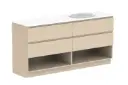 Glacier Lite Shelf Twin 1800 With Kickboard Right Bowl - DU