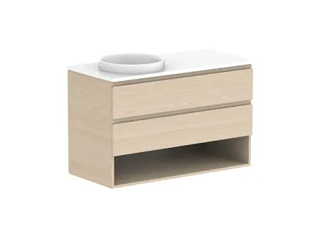 Glacier Caesarstone finish Pro Shelf Twin 1050 WH L CS 