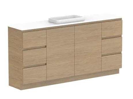 Glacier Caesarstone finish Pro Ens Dor&Drw Trio 1800WK C CS  