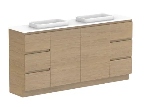 Glacier Caesarstone finish Pro Ens Dor&Drw Trio 1800WK D CS 