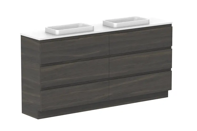 Glacier Lite Ens All Drw Tro 1800With Kickboard Double Bowl - DU