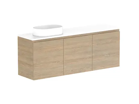 Glacier Caesarstone finish Lite All Dor Ens Twn 1500WH L CS 