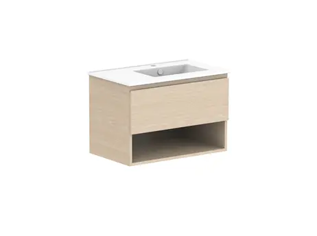 Glacier Customizable Premium Lite Ens Shelf Slim 750 WH R CP 