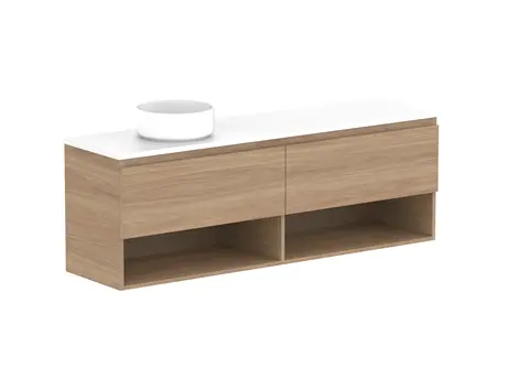 Glacier Customizable Premium Lite Ens Shelf Slim 1500 WH L CP 