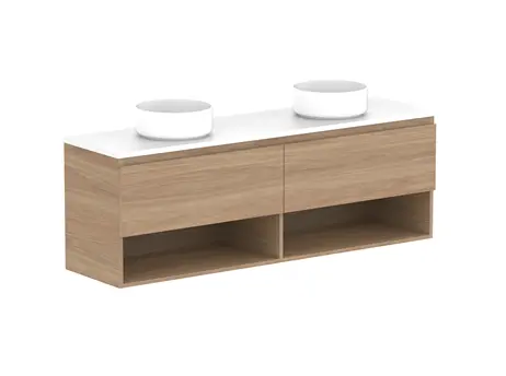 Glacier Customizable Premium Lite Ens Shelf Slim 1500 WH D CP 