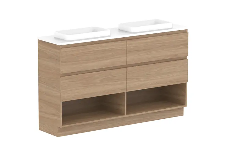 Glacier Lite Ens Shelf Twin 1500 WITH KICKBOARD D CP (CUSTOMIZABLE PREMIUM)