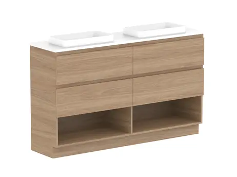 Glacier Customizable Premium Pro Ens Shelf Twin 1500 WK D CP 