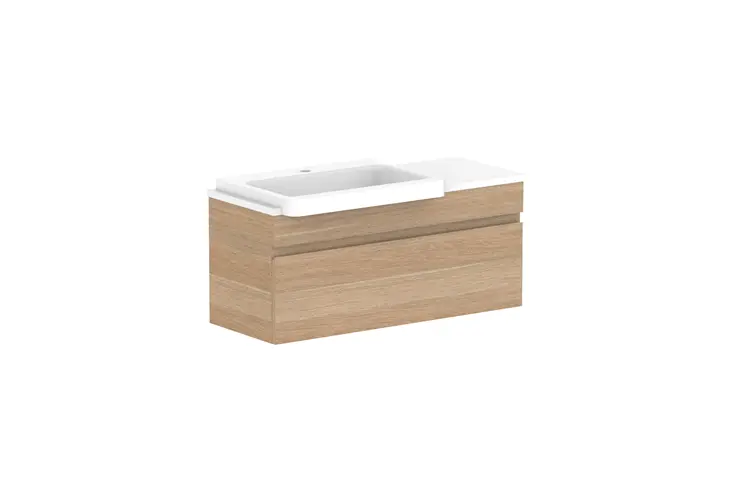 Glacier Lite SR All Drawer Slim 900 WH Left Bowl - DU