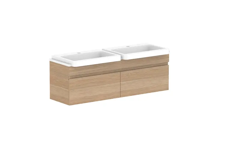 Glacier Lite SR All Drawer Slim 1200 WH Double Bowl - CP