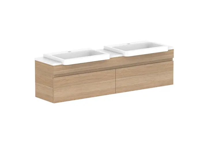 Glacier Lite SR All Drawer Slim 1500 WH Double Bowl - CS